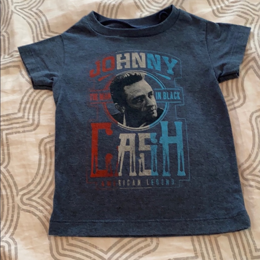 Gently used Johnny Cash toddler tee 18m